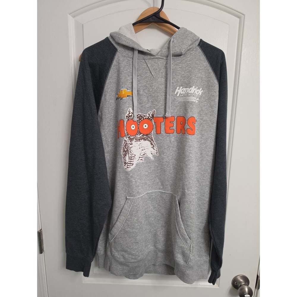 Hooters, Gray Hooded Sweatshirt Rick Hendrick Motorsports